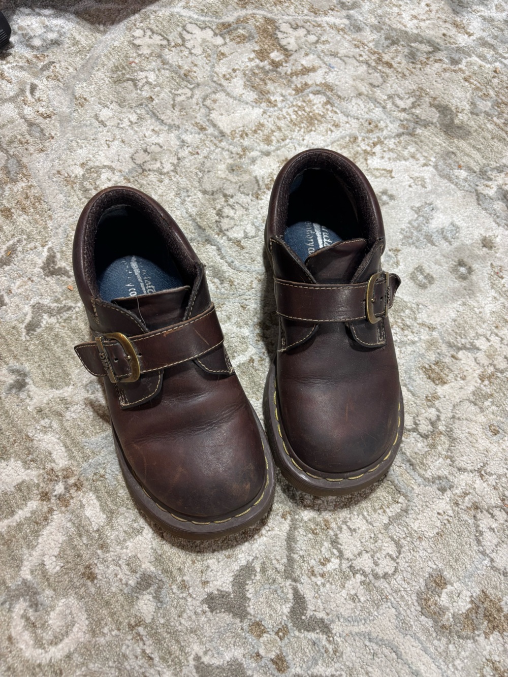 Dr. Martens vintage brown oxford Mary Jane platform clogs 3a78